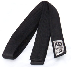Deluxe Black Belt with Stripe