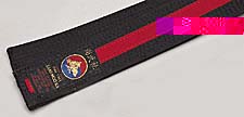 Midnight Blue w/ Red Stripe or Black w/ Red Stripe -- Master Belt