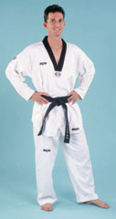 Taekwondo Ribbed V-neck Uniform