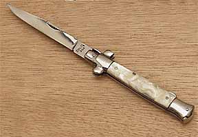 Fury 5 in. Italian Pearl Handle Folding Knife