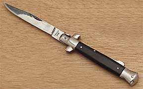 Fury 5 in. Italian Black Handle Folding Knife